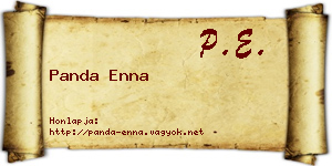 Panda Enna névjegykártya